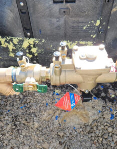 A and D Plumbing installed water shut off valve