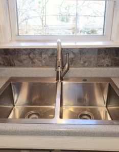 A and D Plumbing resident Stainless Steel Sink installation