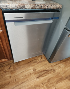 A and D plumbing installed new dishwasher